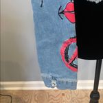 Ashley Stewart Embroidered Denim Jacket with Colorful artwork Photo 3