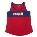 Campus Lifestyle MLB Texas Rangers Women's Racerback Performance Tank Top in Blue/Red, XS Photo 0
