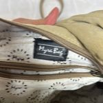 Myra Bag Tan and Gray Crossbody Bag with Adjustable Strap Photo 5