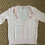 Old Navy Light pink thin, lightweight women's cardigan Jeweled Neck size medium Photo 2