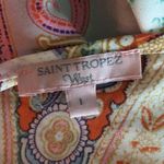 Saint Tropez West  size large Multicolor Paisley V-Neck Blouse Photo 2