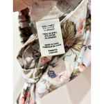 Rebecca Taylor Floral High Neck Crossback Strap Crop Tank Top Blue Women's XS Photo 5