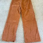 Caramel Brown Corduroy Pants Women’s M High Waist Wide‎ Leg new Size 6 Photo 3