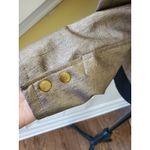 Arden B  Rayon Blend Metallic Golden Blazer Jacket Short sz M Medium Photo 5