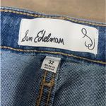 Sam Edelman  high rise slim straight leg jeans,‎ size 32, embroidery detail Photo 3