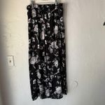Wild Fable  Skirt New S Black Floral Button Front High Waist Whimsigoth Witchy‎ Photo 6