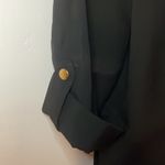Sharagano  career black shirt dress gold snaps size 14 Photo 2