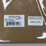 Shiraleah CHICAGO Anya Pink Earrings Gold Boho Tassel Fan Hoops NWT Photo 5