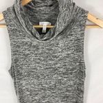 Leith Cowl Neck Sleeveless Knit Dress Grey Size Small Photo 3