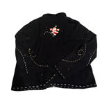 Christmas Sweater Designers Studio PL Long Sleeve Full Zip Collared Jacket Black Size undefined Photo 1