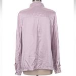 Current Air Anthropologie  Clemence Lilac Shimmer Size M Medium Shirt Jacket Photo 3
