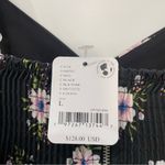 Free People NWT  Black Floral Bubble Babdydoll Dress Size Photo 8