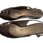 Vaneli Brisk Dark Tortoise Patent Slingback Peep Photo 2
