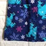 Sesame Street  cookie monster in wonderland winter scrub top women's size M Photo 2