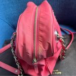 Kate Spade  Vintage Jasmine Nylon Satchel Bag Orange Double Gold Chain Purse Photo 8