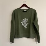 Pact NWT  Harvest‎ Your Happiness Green Graphic Crewneck Small Photo 2