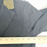 Current/Elliott  Womens Leopard Trim Cotton Wool Blend Tailored Calla Blazer Photo 9