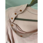 Isabel Maternity Blush Nursing Top Snap Shoulder Stretchy Preppy Autumn Pregnant Pink Size undefined Photo 3