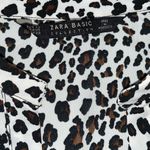 ZARA NWOT  Animal Print Blouse Sz XS Photo 4