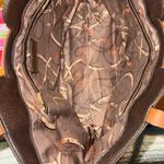 Montana West Brown and Tan Tote Bag with Contrast Stitching, Faux Leather Photo 5