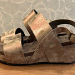 Pierre Dumas  Wedge Sandals‎ in Metallic Photo 0