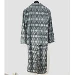 Frye Premium Sleepwear Mens Large Flannel Print Notched Set Gray Cotton Blend Photo 1