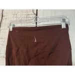 Nike Yoga Luxe High Rise Ankle 7/8 Scallop Eyelet Leggings Burgundy Size Medium Photo 5