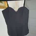 Endless Rose Black Deep V-neck Bodysuit XS Photo 4