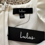 Lulus Lulu’s Regal Cutie white satin bubble hem mini dress size L NWT Photo 6