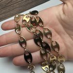 JBK Signed Gold Tone & Black Mariner Link Chain Necklace Camrose & Kross Photo 9