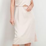 Sam Edelman Beige Satin Midi Dress Photo 0