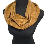 #181 VEGAN Leather Snakeskin Scarf Gold Photo 0