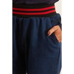 Rachel Comey ππ Doxa Pant Striped Elastic Waist Acid Wash Denim Navy Large NWT Photo 8