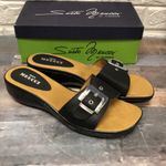 Sesto Meucci  black Sachi maxi calf size 11 sandals bubble bottoms made‎ in Italy Photo 2