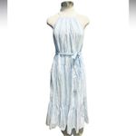 Gap 1969 1969 Tiered Halterneck Dress Blue/white Striped Size XS Photo 1
