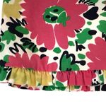 Lilly Pulitzer  100% Cotton Multicolor Floral A-Line Mini Skirt with Back Zipper Photo 3