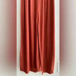 Boohoo  Stretch Midi Dress, Ruffled Off the Shoulder Sleeves, Burnt Orange, 6 Photo 6