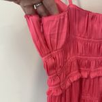 Anthropologie NWOT  Ruched Tiered Satin Slip Midi Dress Size 6 2382 Photo 7