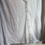 Simply Vera Vera Wang | White Button Up Long Sleeved Cardigan Size XL Photo 2