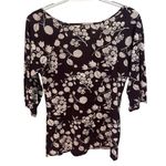 American Eagle  women’s dark plum‎ babydoll style 90s quarter sleeve shirt medium Photo 1