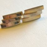 Lot of 3 Clip On Earrings Gold Silver Tone Pale Pink Faux Pearl Marbled Pink Photo 3