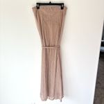 Petal and Pup  Farley Strapless Maxi Dress Rose Gold Stripe Metallic Party Formal Photo 10