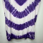Women's Tie Dye Heart Print Artsy Pullover Tunic Beach Dress Size Medium Purple Photo 3