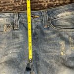 Hippie Denim Vintage Women’s Size 25 Blue Destroyed Rhinestone Embellished Jeans Photo 8