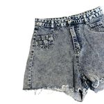 SheIn high rise acid wash cut off denim shorts size small 25 Photo 2