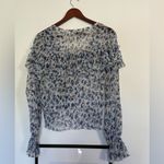 Majorelle NWOT  Mariel blouse Ruffle V-Neck Blouse Photo 3