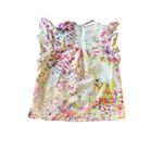 Willa Story Women’s Top Large Linen Blend Tie Dye Photo 1