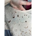 dress cutwork lace pink vintage romantic shoulder pads Size M Photo 5