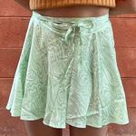 Princess Polly  Light Green Marble Funky Wrap Skirt Photo 0