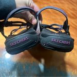 Skechers NWT Reggae Sport Lifestyle Sandals size 10 black gray pink Photo 6